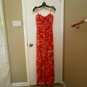 BCBG bodytight coral dress